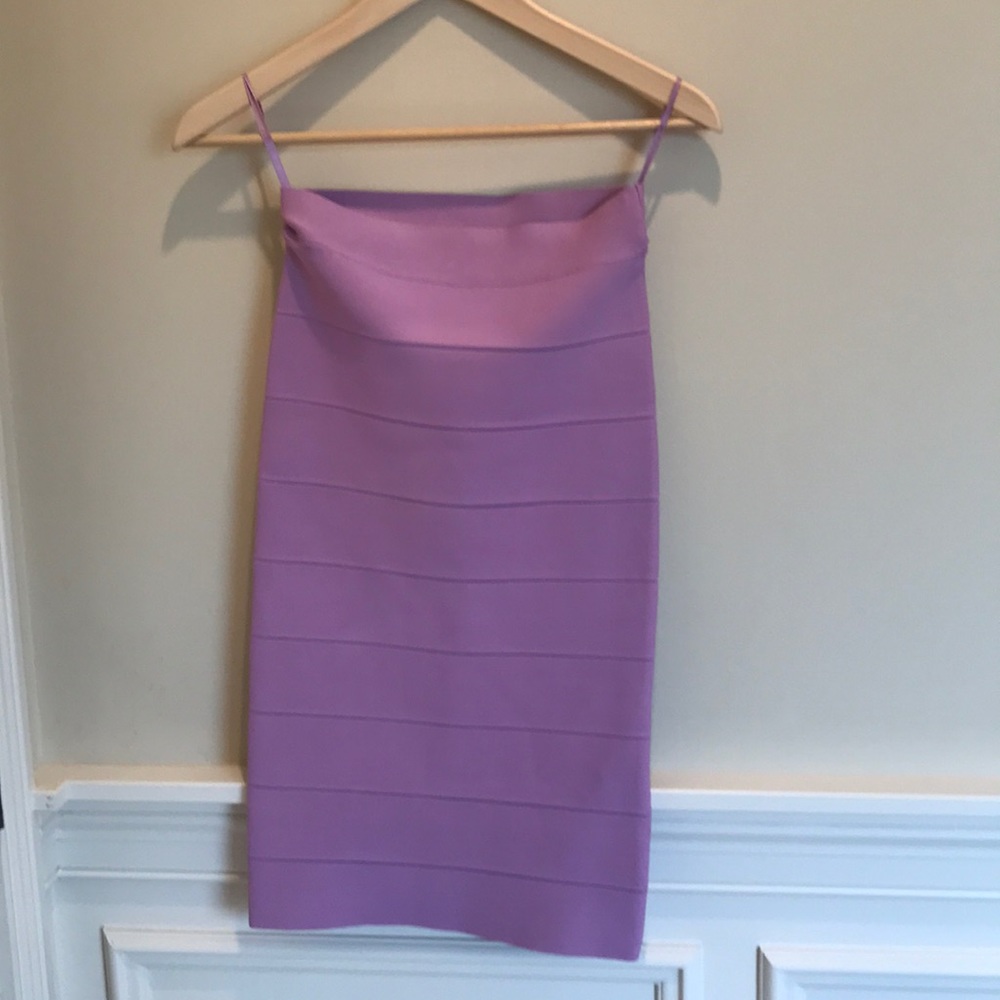 BCBG purple midi bandage skirt